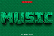 Music 3D editable text effect, a Layer Style Add-On by Hello Muh (Thumbnail 1 of 2)