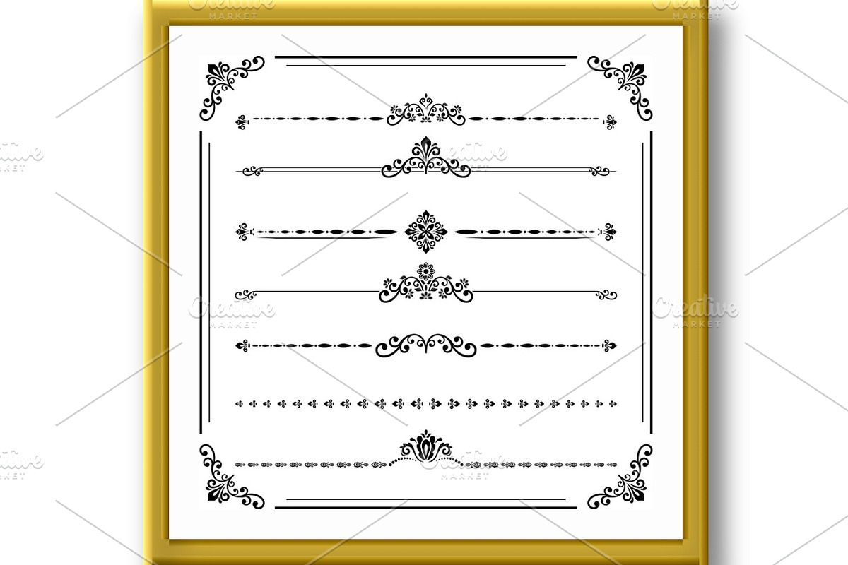 Set of Horizontal Patterns, a Decorative Illustration by FineArtStudio (Photo 2 of 3)