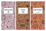 Seamless patterns set with food, a Pattern Graphic by WinWinFolly (Thumbnail 3 of 8)