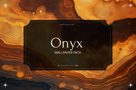 Onyx gemstone wallpaper pack
