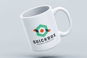 Quick Box Letter Q Pro Branding Logo