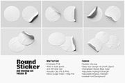 Round Sticker Label Mockup Set, a Merchandise Mockup by Remnand Studio (Thumbnail 2 of 9)