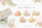 Forest Love. Moms and Baby Animals, an Animal Illustration by Alamella (Thumbnail 2 of 16)