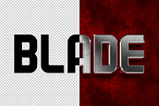 Blade 3D editable text effect, a Layer Style Add-On by Hello Muh (Thumbnail 2 of 2)