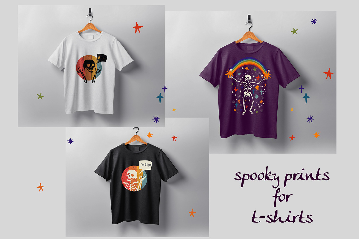 Spooky Rainbow Collection, a Pattern Graphic by Zim Varezhkin (Photo 5 of 7)