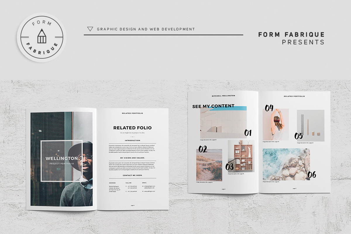 Related Portfolio, a Brochure Template by Form Fabrique (Photo 2 of 17)