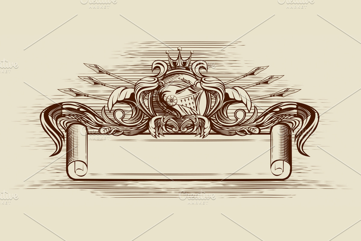 Vintage Banner, a Decorative Illustration by Mak_Art