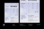 Simple Gradient Invoice, a Stationery Template by Neermana (Thumbnail 1 of 4)