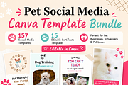 Pet Social Media Canva Templates, a Social Media Template by Local Marketing Templates (Thumbnail 7 of 8)