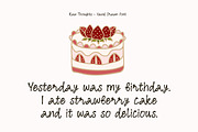 Raw Thoughts - Handwritten Font, a Handwritten Font by Artflorara (Thumbnail 7 of 11)