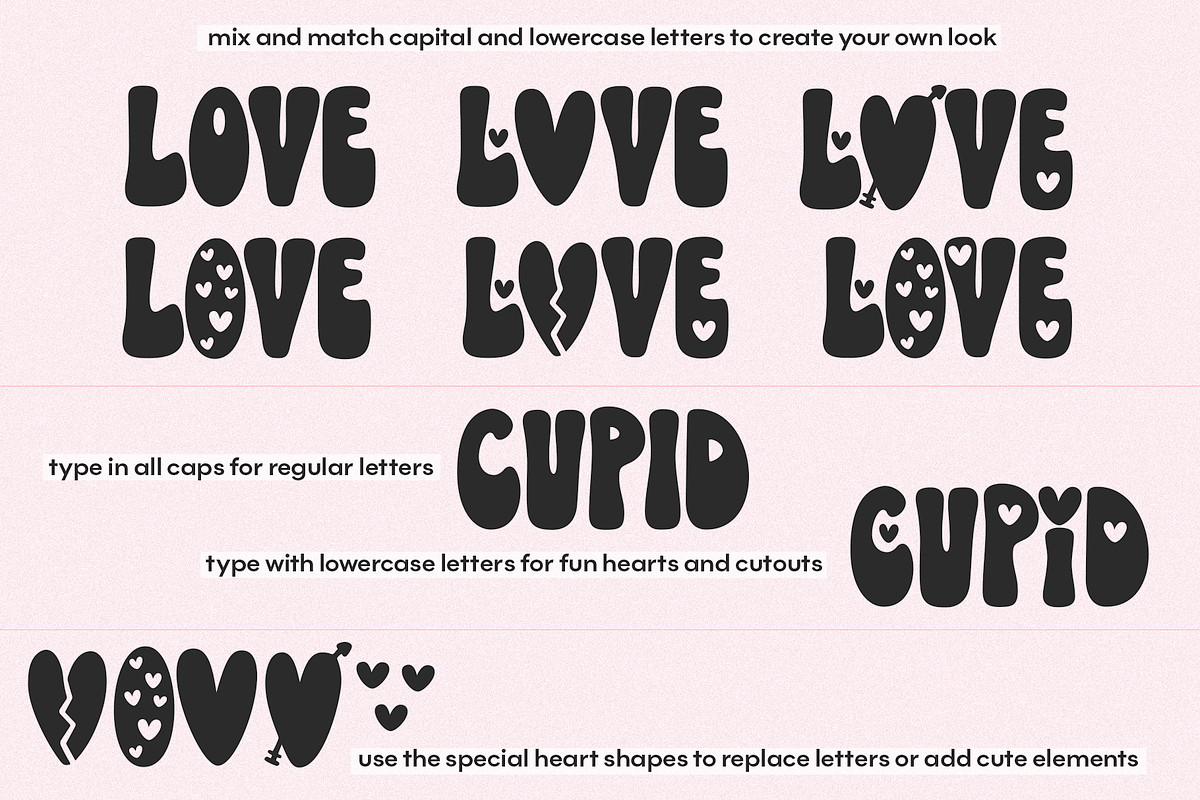 Lovedays | Retro Valentines Day Font, a Font by KA Designs (Photo 5 of 11)