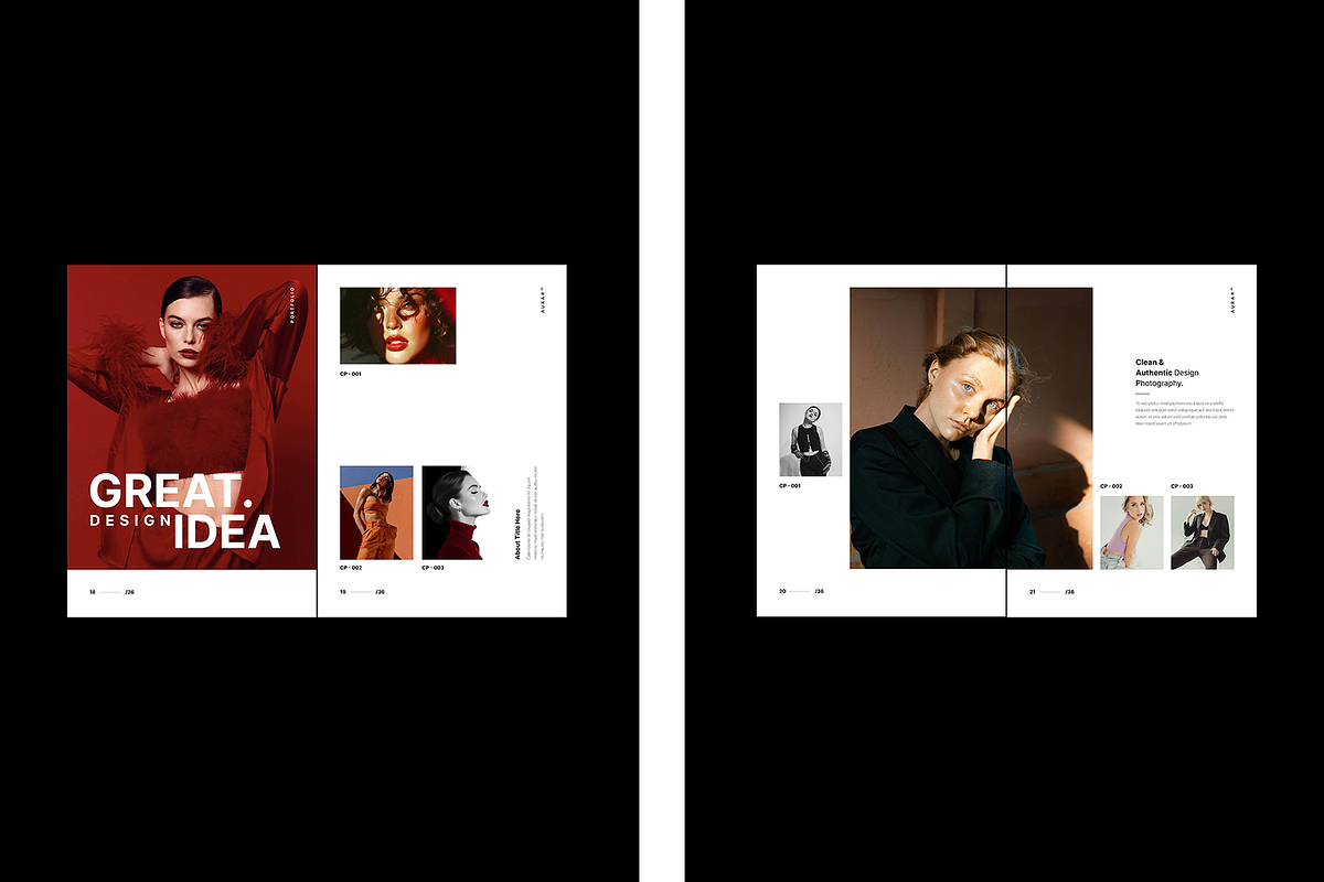 AURA Brochure Portfolio Template, a Brochure Template by TemplateFolio-Shop (Photo 9 of 18)