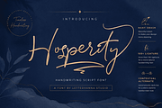Hosperity Font, a Handwritten Font by Letterhanna Studio (Thumbnail 1 of 13)