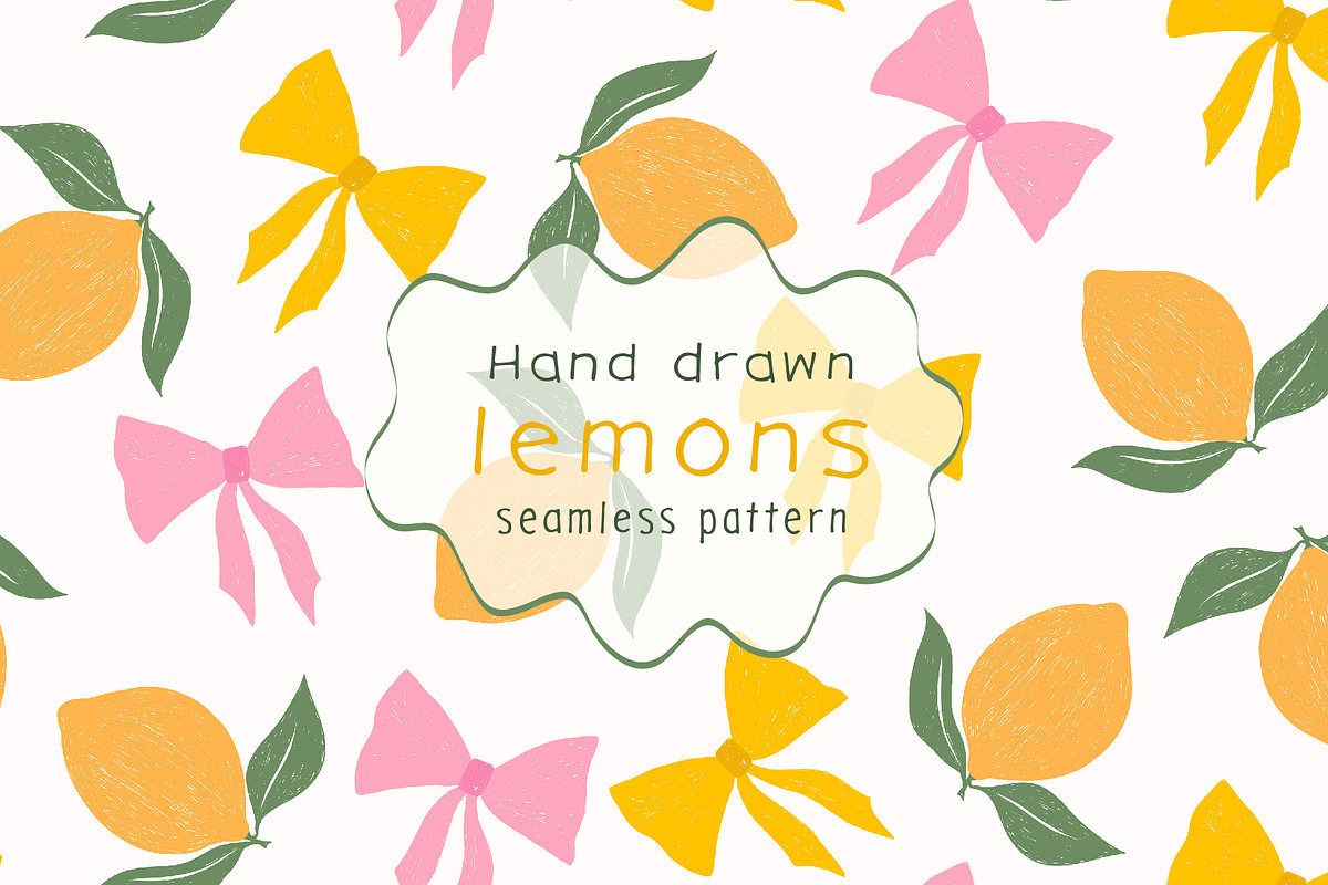 Lemons Pattern, a Pattern Graphic by Groovy Arts (Photo 1 of 5)