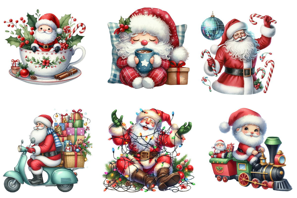 Funny Santa Claus Christmas Sublimat, an Illustration by DreamArtGraphic (Photo 2 of 4)