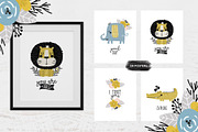 Cute Animals - Graphic Collection, an Animal Illustration by Sumacj (Thumbnail 4 of 8)