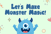 Monsterkins - Monster Display Font, a Handwritten Font by Wellscript Studio (Thumbnail 3 of 9)