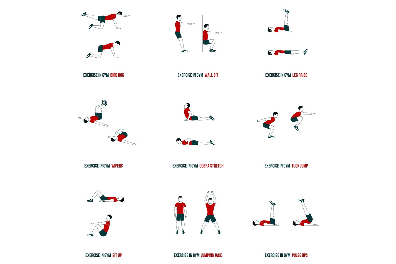 Aerobic And Workout Icons by Handy Trendy  Creative Market