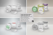 Jars with Metal /Clear Lids Mockup, a Packaging Mockup by INCDesign (Thumbnail 3 of 13)
