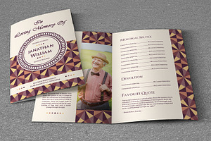 Funeral Program Template-V526, a Brochure Template by Template Shop
