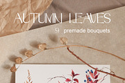Autumn Leaves Set Illustrations, a Seasonal Illustration by NataliArkushArt (Thumbnail 5 of 12)