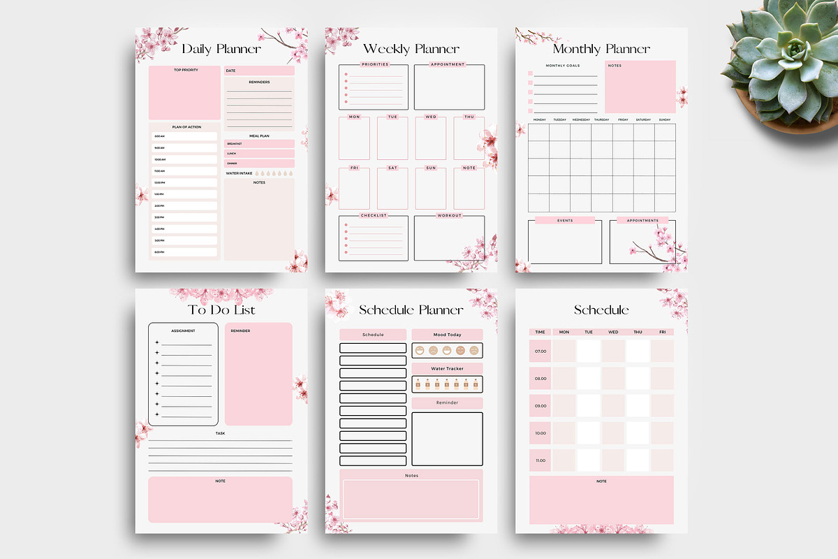 To Do Daily Weekly Monthly Planner, a Stationery Template by Ultimate Template Shop (Photo 4 of 4)