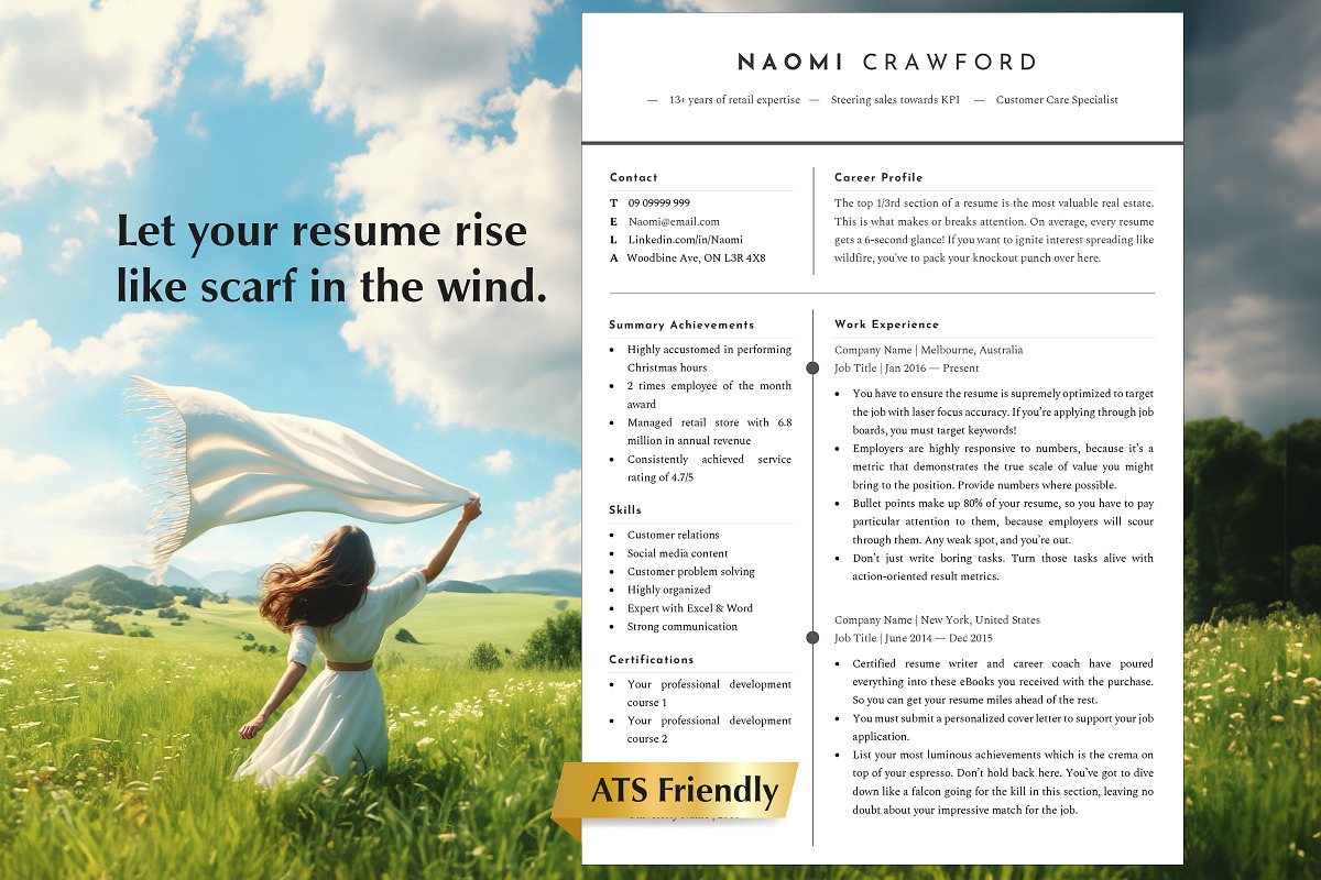 Pages Resume Templates, Word & Doc, a Resume Template by Career Canvas (Photo 1 of 11)