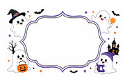 Cute Halloween Ghost Frame JPG Image, a Wallpaper Photo by Hamza067 (Thumbnail 2 of 3)