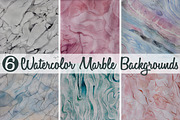 6 Watercolor Marble Backgrounds, a Texture Graphic by LidiaP (Thumbnail 1 of 2)