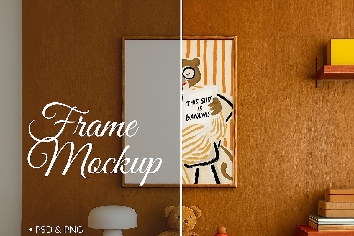 Nurcery  mockup in Mid-Century Style, a Product Mockup by SigaSigaMockup (Photo 1 of 5)