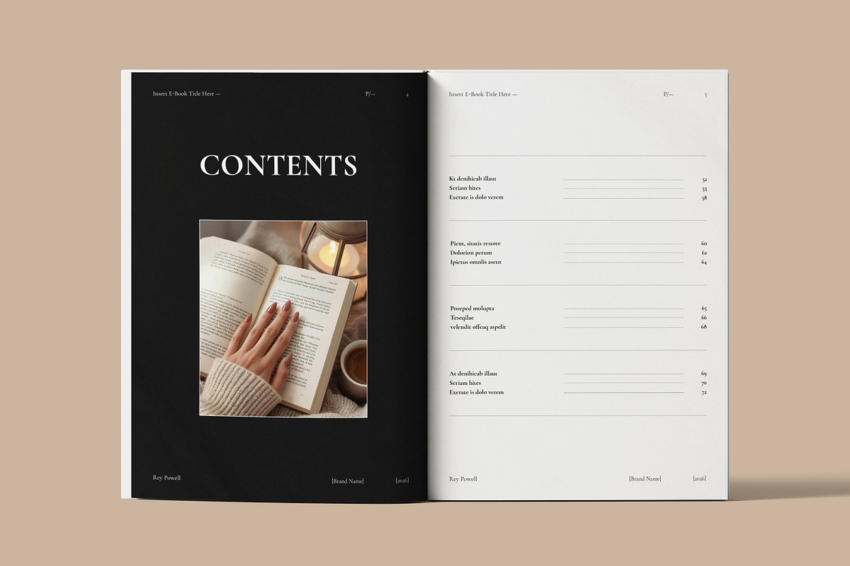 Digital E-Book Design Template, a Magazine Template by Olion Lora (Photo 4 of 16)