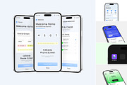 Smartphone Screen Mockup Collection, an iPhone Mockup by graphypix (Thumbnail 3 of 14)