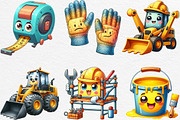 Cute Construction Clipart PNG, an Illustration by Black Bird Studio (Thumbnail 5 of 6)