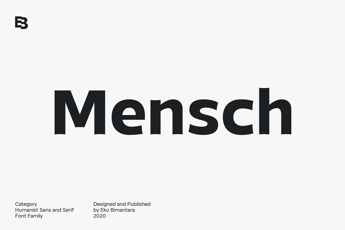 Mensch; 32 Fonts of Sans & Serif, a Sans Serif Font by Eko Bimantara (Photo 1 of 13)
