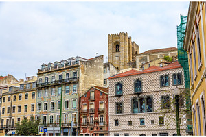 Buildings in the city center of lisbon portugal stock photo containing, an Architecture Photo by Leonid Andronov