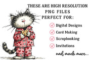 Whimsical Valentine Cat Clipart, an Illustration by OK Design (Thumbnail 4 of 6)