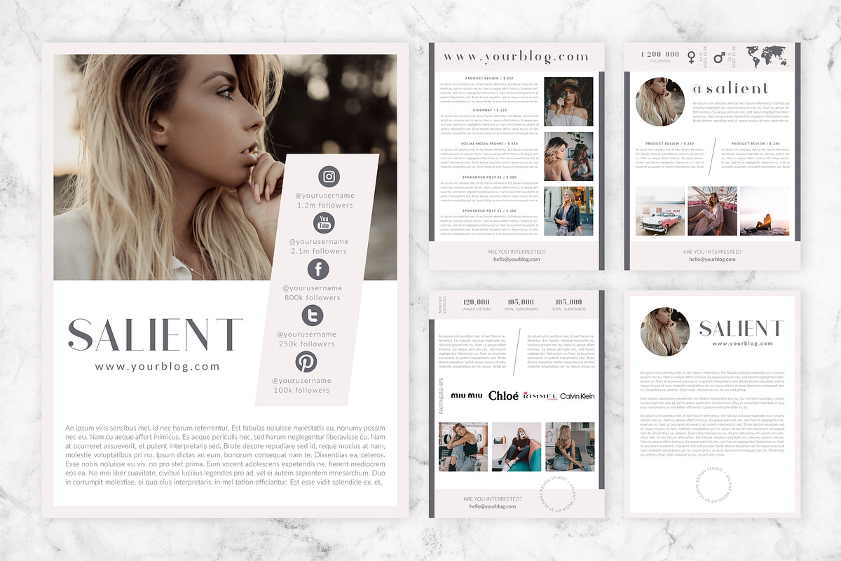 Media Kit Template, a Stationery Template by Eesome Design Studio (Photo 1 of 4)
