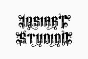 Megas Blemor - Tattoo Font, a Blackletter Font by Iqsiart Studio (Thumbnail 4 of 10)