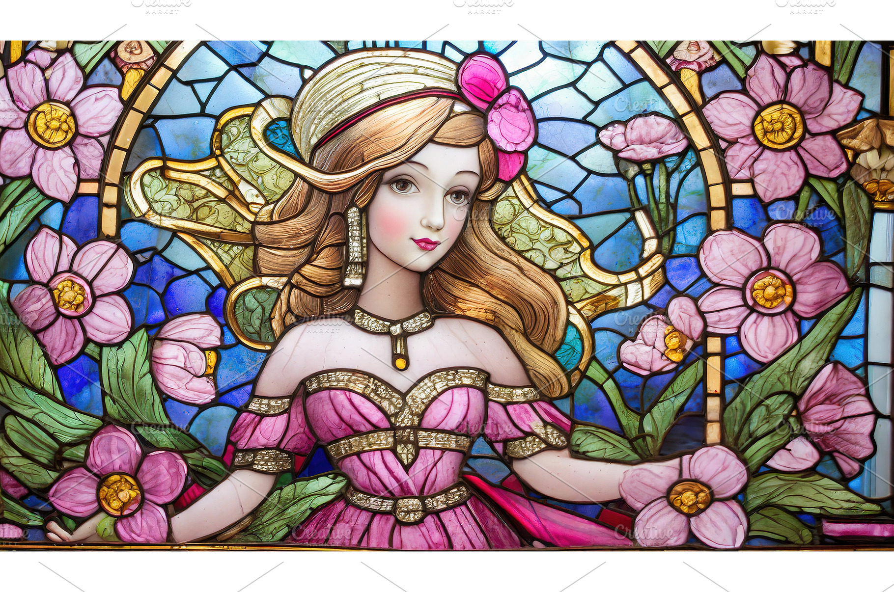 A detailed stained glass artwork of, an Arts & Entertainment Photo by Igor Tichonow