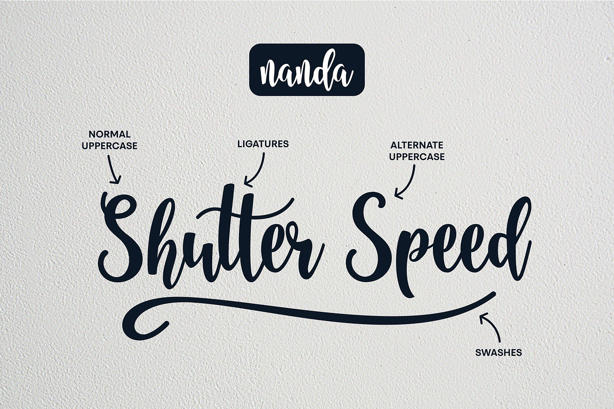 Nanda Script Font preview 4