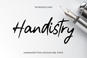 Handistry Lettering Font, a Script Font by PutraCetol Studio (Thumbnail 1 of 5)