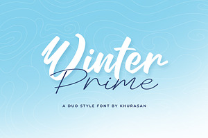 Winter Prime, a Script Font by khurasan