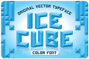 Ice Cube Color Font, a Font by VozzyStock (Thumbnail 1 of 8)