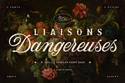Les Liaisons Dangereuses Font Duo, a Slab Serif Font by Aurelie Maron (Thumbnail 1 of 9)