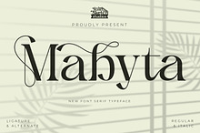 Mabyta - Serif Typeface Font