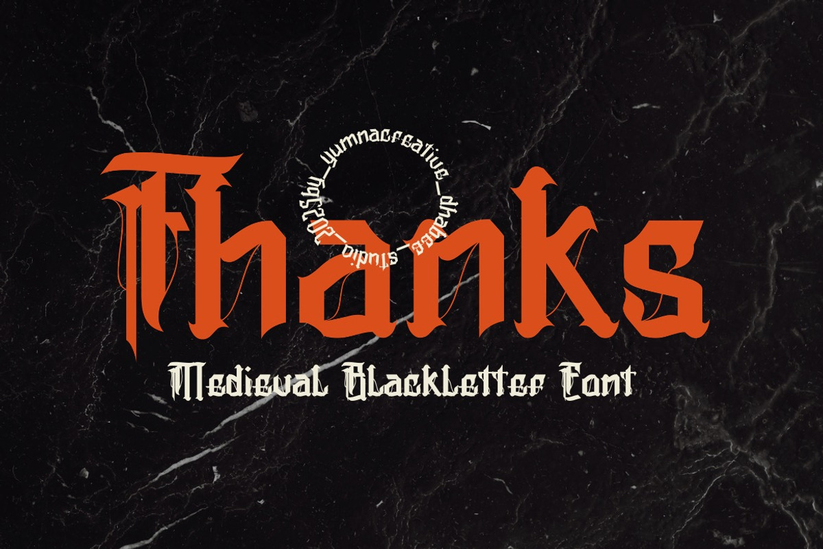 Frasteux - Medieval Blackletter Font, a Blackletter Font by Dhabee (Photo 11 of 15)