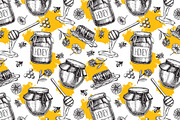 Honey Set. Hand Drawn Illustrations, a Graphic by Epine (Thumbnail 3 of 3)
