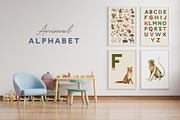Kids Animal Alphabet and Letter Card, an Animal Illustration by Julia M. Watercolor (Thumbnail 2 of 10)