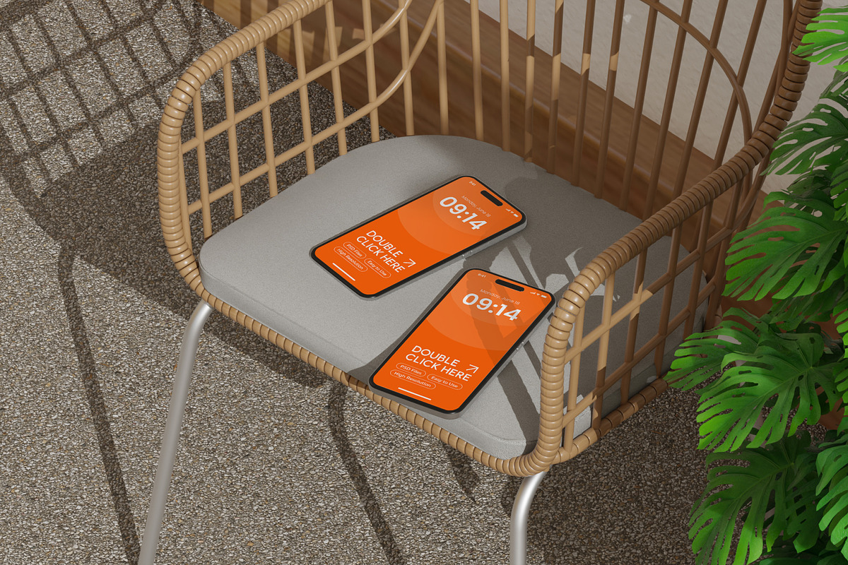 Cove - Rattan Chair Device Mockup, a Device Mockup by orenjidesign (Photo 10 of 10)