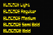 Blocode Family, a Sans Serif Font by Rhtype (Thumbnail 2 of 6)